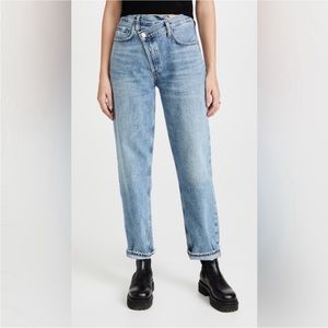 Agolde Crisscross Upsized jeans, “eternal” wash, size 34.